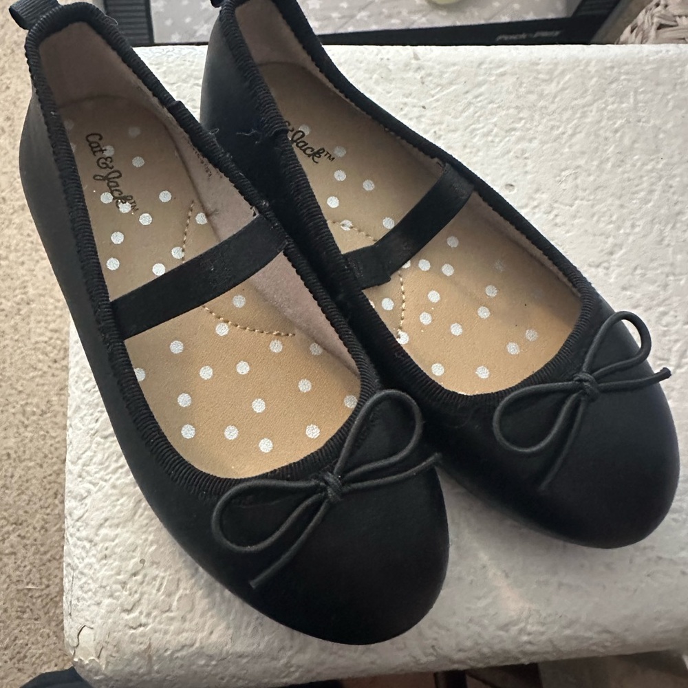 Black Kids Ballet Flats